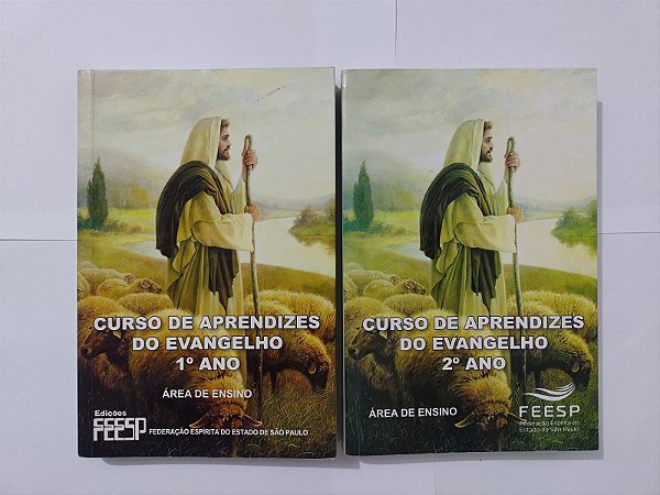 Kit 2 Livros: Curso De Aprendiz Do Evangelho Ano 1º e 2º