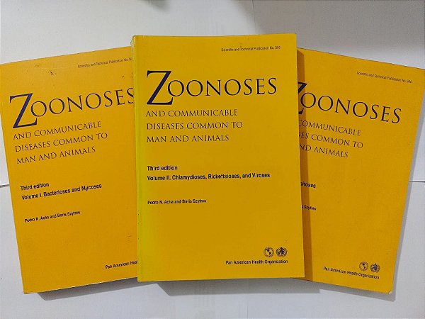 Coleção Zoonoses - Pedro N. Acha e Boris Szyfres C/3 Volumes (Inglês)