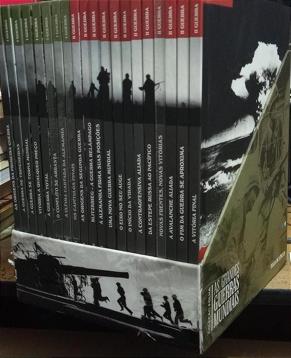Coleção Folha as Grandes Guerras Mundiais  - 20 Volumes - Folha de S. Paulo