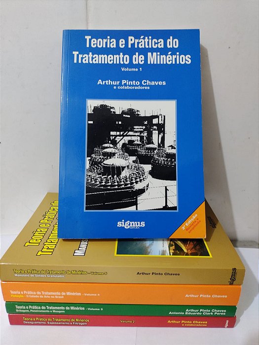 Coleção Teoria e Prática do Tratamento de Minérios - C/5 Livros
