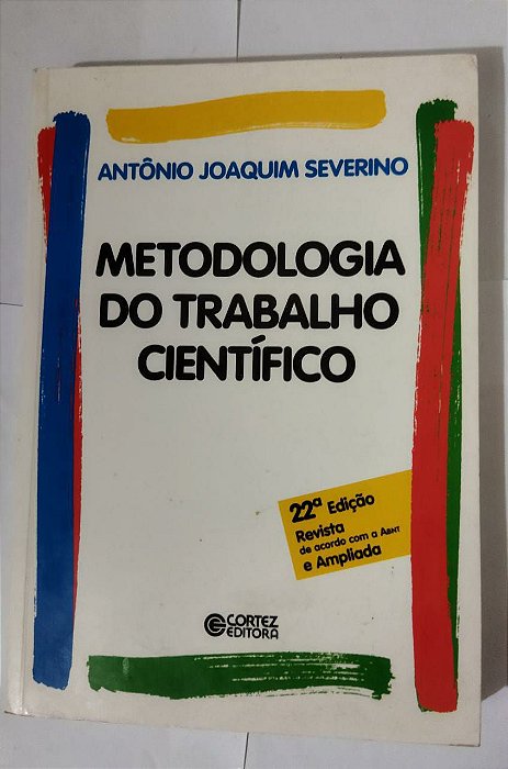 Metodologia Do Trabalho Científico - Antônio Joaquim Severino