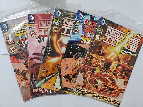 Coleção hq Novos Titãs - Dc Comics C/5 Volumes