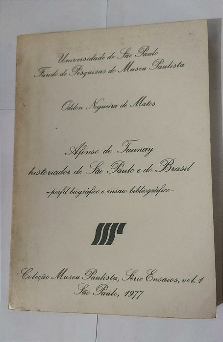 Coleção Museu Paulista Série Ensaios 1977