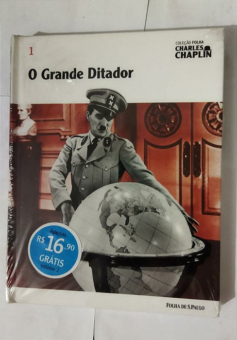 Kit 2 Livros - O Grande Ditador Vol 1  e 2 - Coleção Folha Charles Chaplin