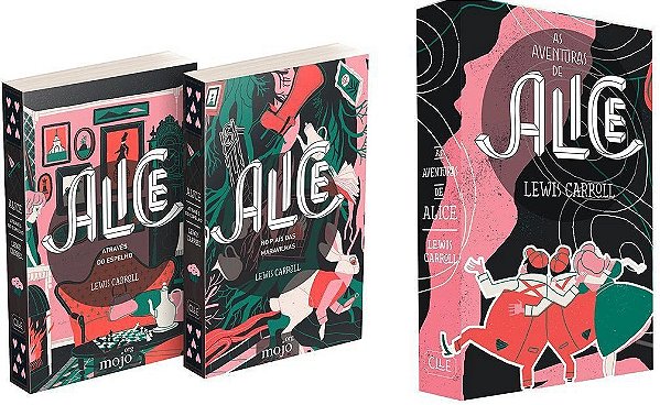 Box 2 livros As Aventuras de Alice - Lewis Carroll - Novo Lacrado