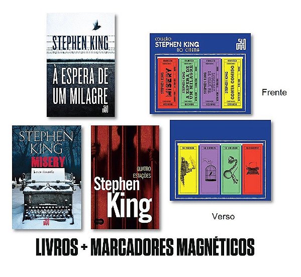 Kit Trilogia Stephen King No Cinema (volume 2) + Marcadores Magnéticos  – Clássicos Do Cinema - Novo e Lacrado