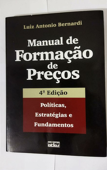 Manual de Formação de Preços - Luiz Antonio Bernardi