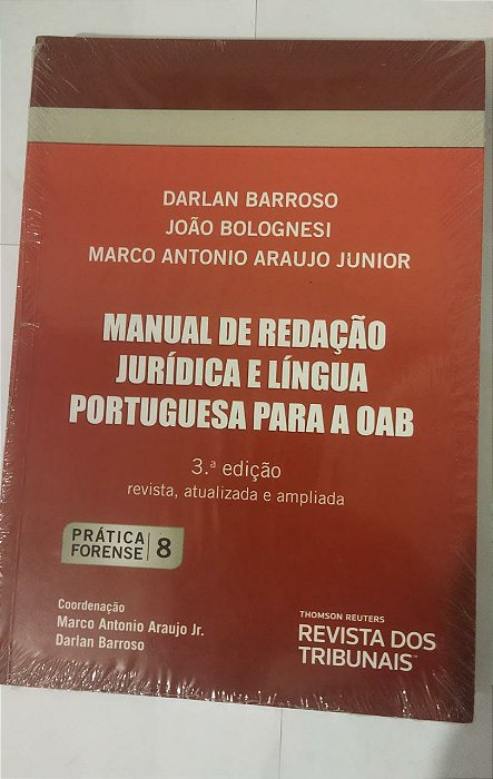 Manual De Redação Jurídica E Língua Portuguesa Para A OAB - Volume 8 - Darlan Barroso