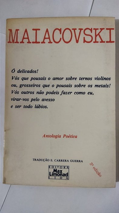 Maiacovski: Antologia Poética - Emílio Carrera Guerra