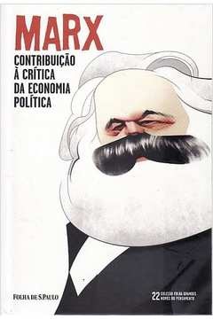 Contribuiçãio a crítica da economia política - Marx - Folha de S. paulo