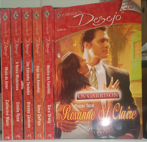 Kit Desejo Harlequin - Os Garison - 6 Volumes
