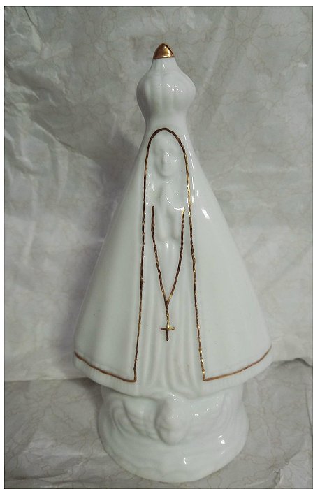 Imagem em Porcelana Nossa Senhora 17cm Artesanato