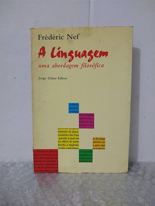 A Linguagem: Uma Abordagem Filosófica - Frédéric Nef