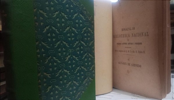 Obras de Alvarez de Azevedo - 2 volumes - Capa Dura - Bibliotheca nacional - Garnier