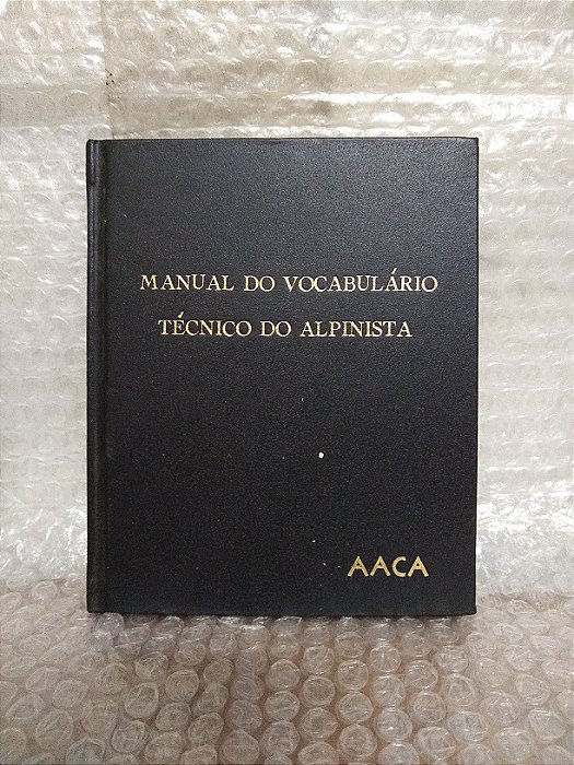 Manual do Vocabulário Técnico do Alpinista - AACA