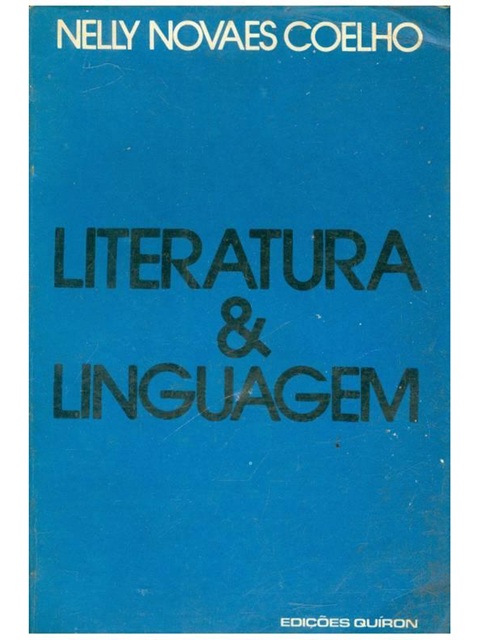 Literatura e Linguagem - Nelly Novaes Coelho