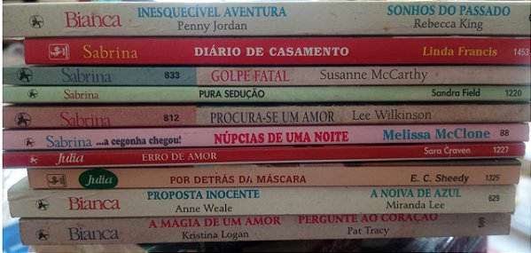 kit Bianca JulIA Sabrina Romances de Banca - 10 Volumes