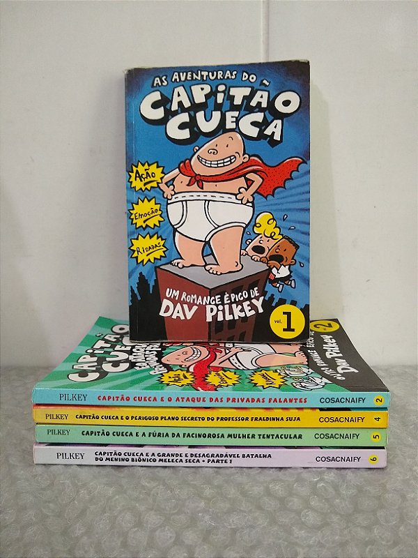 Coleção Capitão Cueca C/ 5 volumes - Dav Pilkey