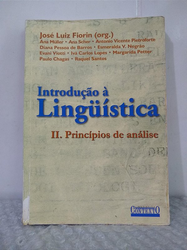 Introdução à Linguística - José Luiz Fiorin (org.)