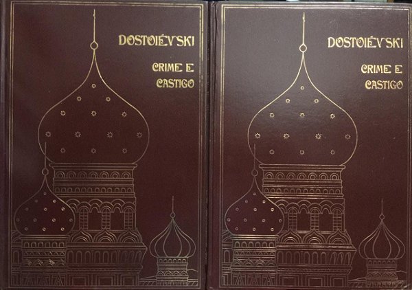 Crime e Castigo - Fiodor M. Dostoiévski - 2 Volumes - Ed. Abril Capa Dura