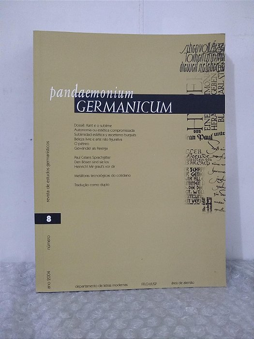 Pandaemonium Germanicum Nº 8 - Departamento de Letras Modernas