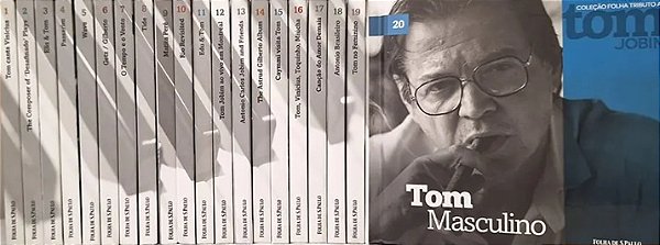 Coleção Folha Tributo A Tom Jobim Com Cd - 20 Volumes - Novos e Lacrados