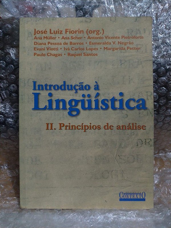 Introdução à Linguística 2 - José Luiz Fiorin