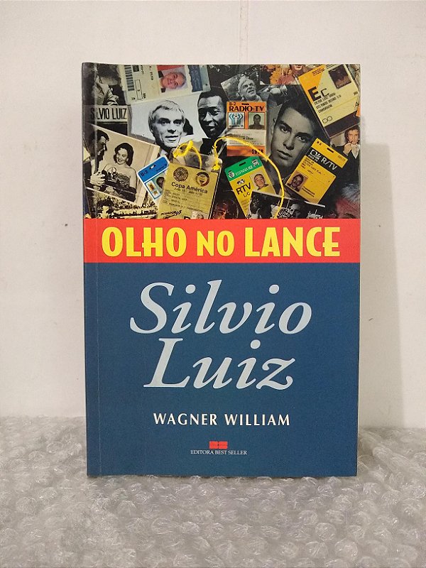 Olho no Lance: Silvio Luiz - Wagner William (dedicatória do autor na folha de rosto)