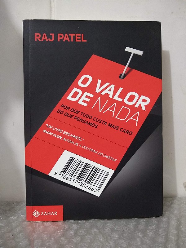 O Valor de Nada - Raj Patel