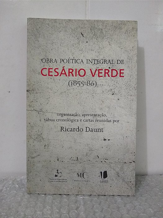 Obra Poética Integral de Cesário Verde (1855-86) - Ricardo Daunt