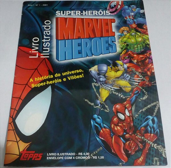Livro ilustrado Marvel Heroes - super-heróis