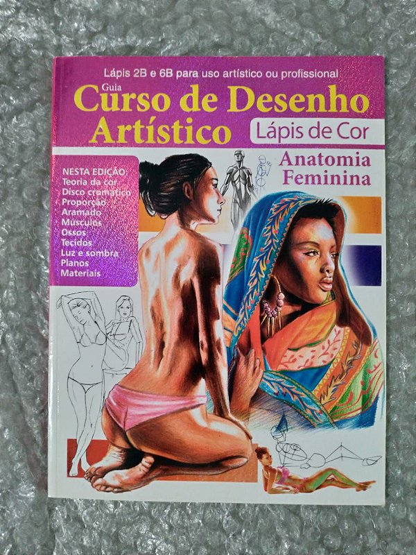 Guia Curso de Desenho Artístico Lápis de Cor - Anatomia feminina