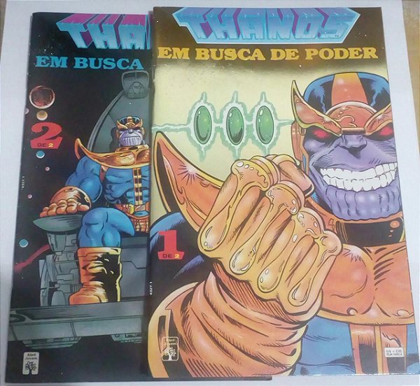 Coleção Thanos Vingadores Guerra Infinita Desafio Infinito - 8 HQ's