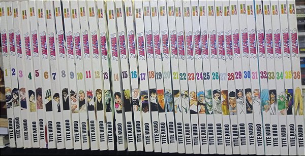Coleção Bleach - Tite Kubo Mangá 1 ao 36 - Mangá