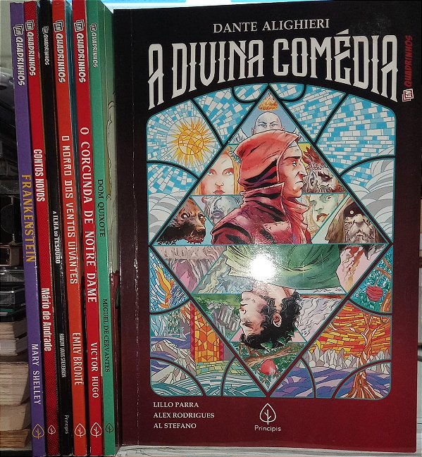 Kit 7 Volumes em quadrinhos Clássicos Divina Comédia entre outros - Hq's