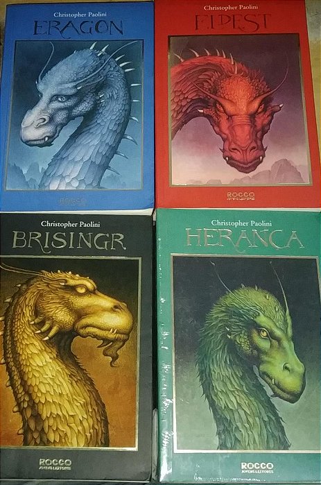 Coleção Eragon - Chistopher Paolini - 4 Volumes - Mesclado Edição Econômica (marcas)