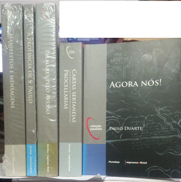 Kit 5 Livros Coleção paulista - Imprensa Oficial