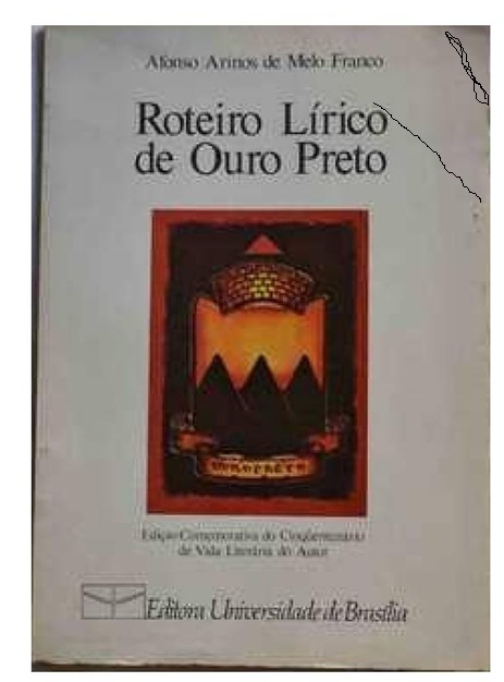 Roteiro Lírico de Ouro Preto - Afonso Arinos de Melo Franco