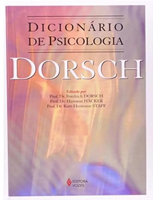 Dicionario de Psicologia Dorsch - Friedrich Dorsch