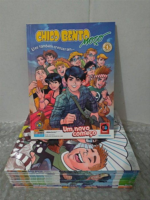 Coleção Chico Bento Moço - Mauricio de Sousa - Volumes: 1 ao 10, 12 e 15