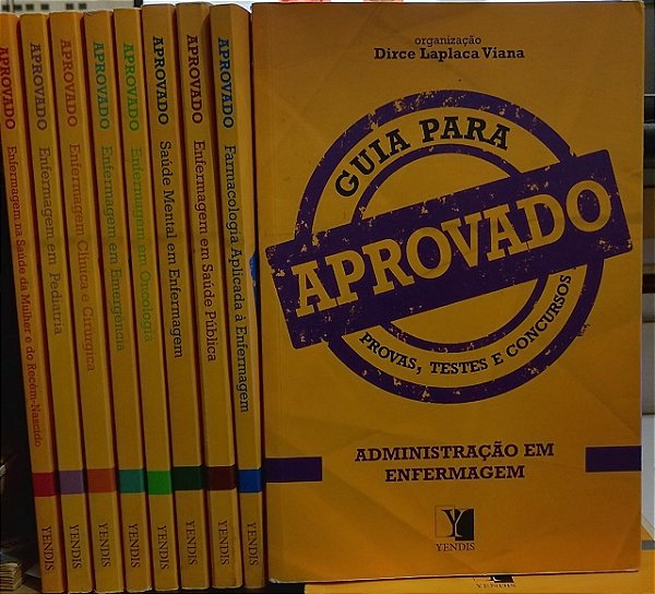 Kit - Guia para aprovado - Dirce Laplaca Viana - 9 Volumes - Enfermagem