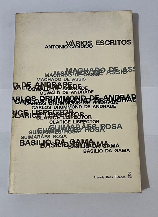 Vários Escritos - Antonio Candido