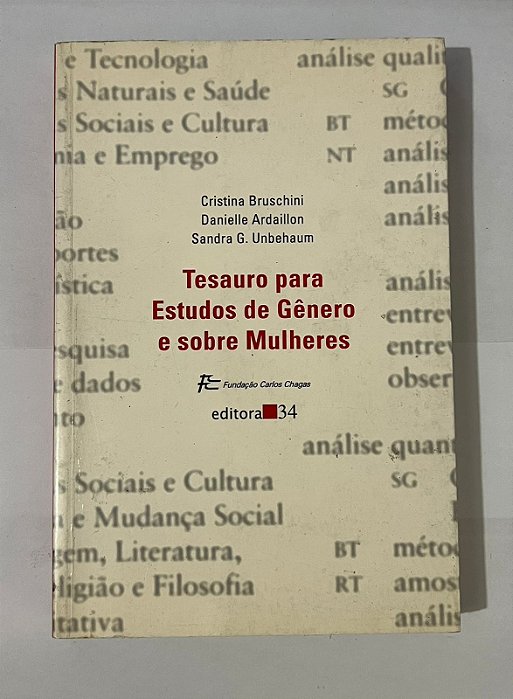 Tesauro para estudos de gênero e sobre mulheres - Cristina Bruschini, Danielle Ardaillon, Sandra G. Unbehaum