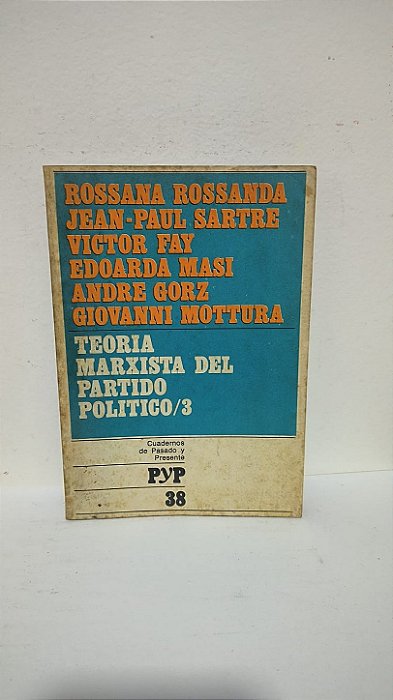 Teoria Marxista del Partido Politico/3 - Rossana Rossanda e outros  (Idioma: Espanhol)