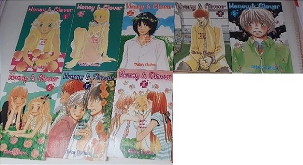 Kit Honey & Clover - 1 ao 8 Mangás