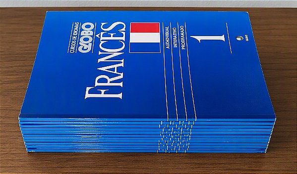Coleção Globo Francês - com 35 volumes - Não possui fitas ou vídeo, somente fascículos.