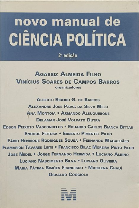 Novo Manual de Ciência Política 2ª edição - Agassiz Almeida Filho