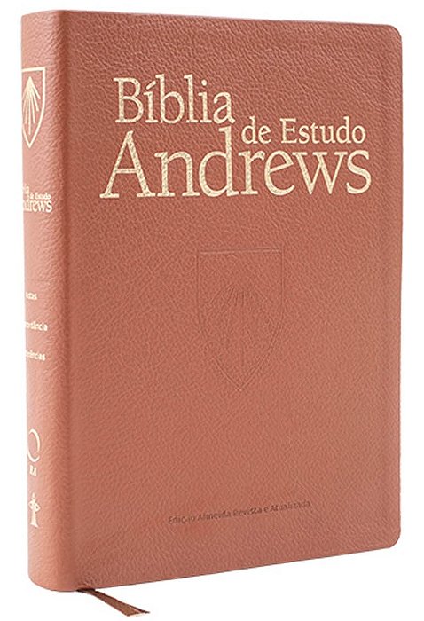 Bíblia de Estudo Andrews Luxo - Marrom + Caixa