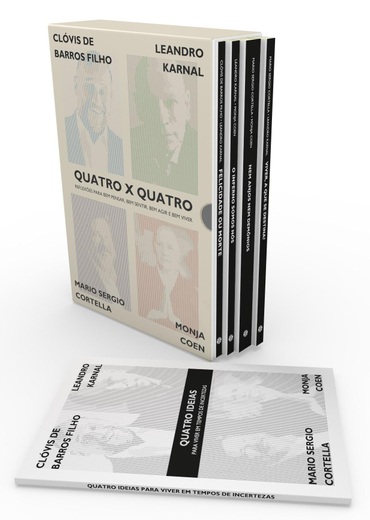 BOX - Quatro x Quatro: Clóvis Barros Filho, Leandro Karnal, Mario Sergio Cortella e Monja Coen