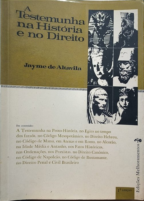 A Testemunha na História e no Direito - Jayme de Altavila